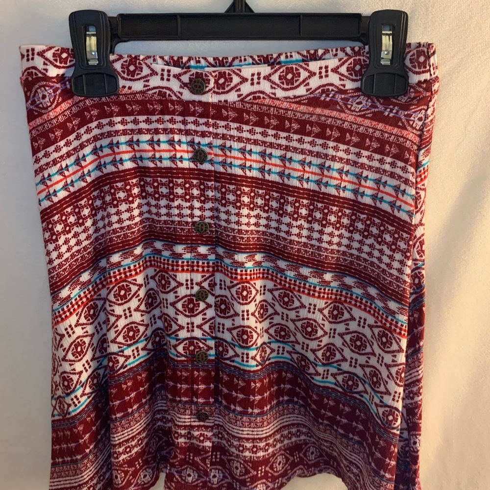 Tilly’s pink and maroon skirt!